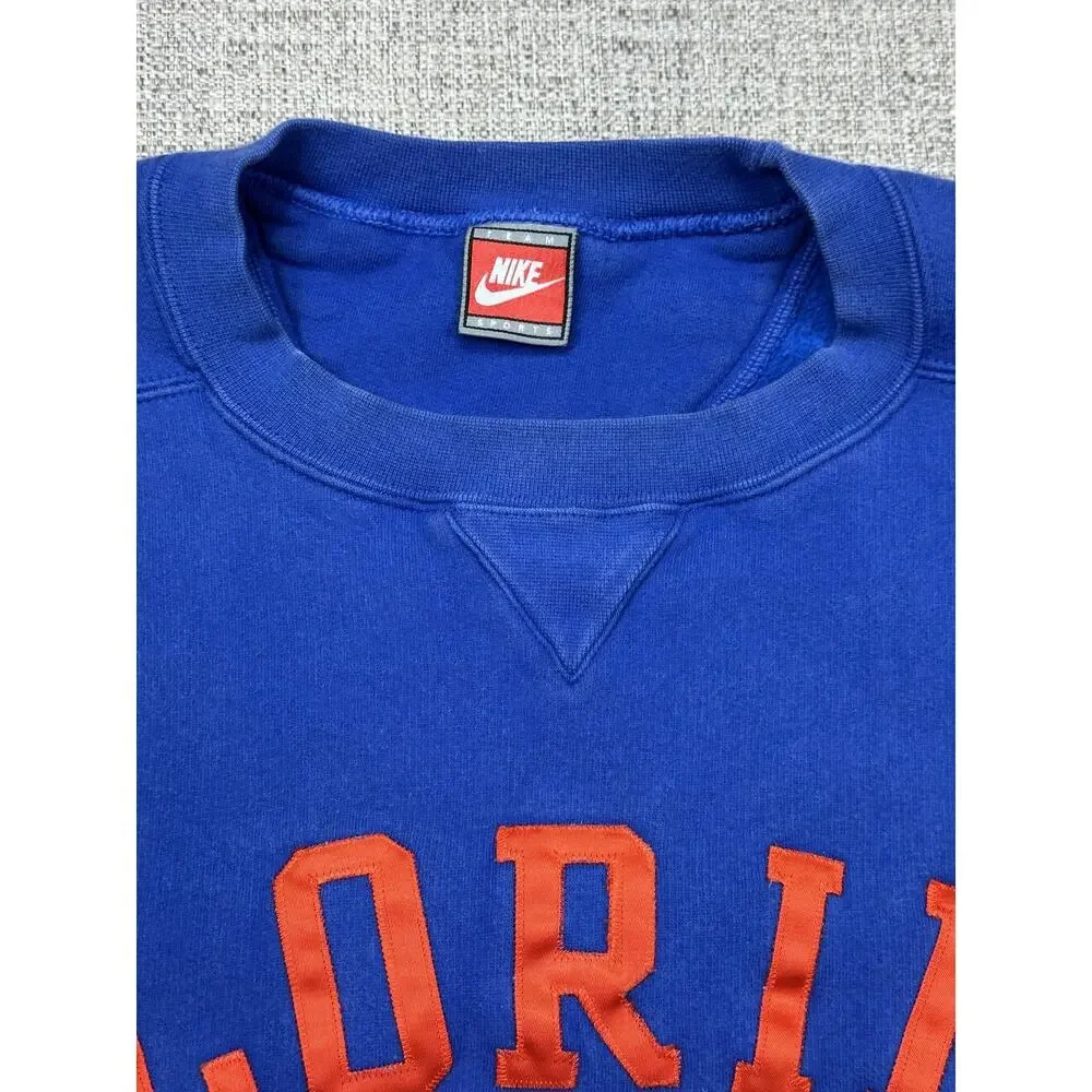 Vintage Florida Gators Sweatshirt Mens 2XL Blue NCAA Football Nike 90s UF Heavy